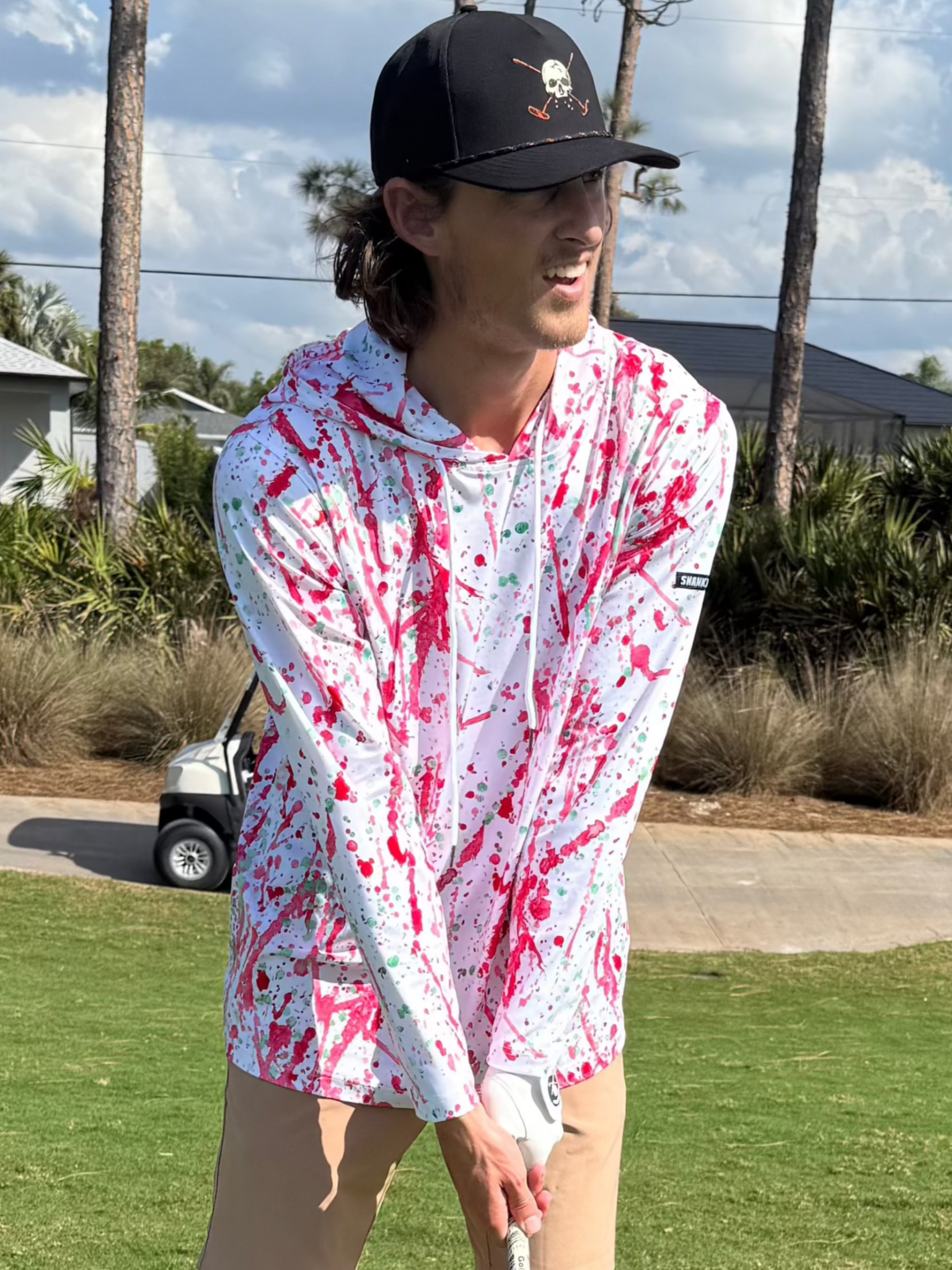 Black Skull and Crossbones 2.0 Golf Hat - Club Rehab