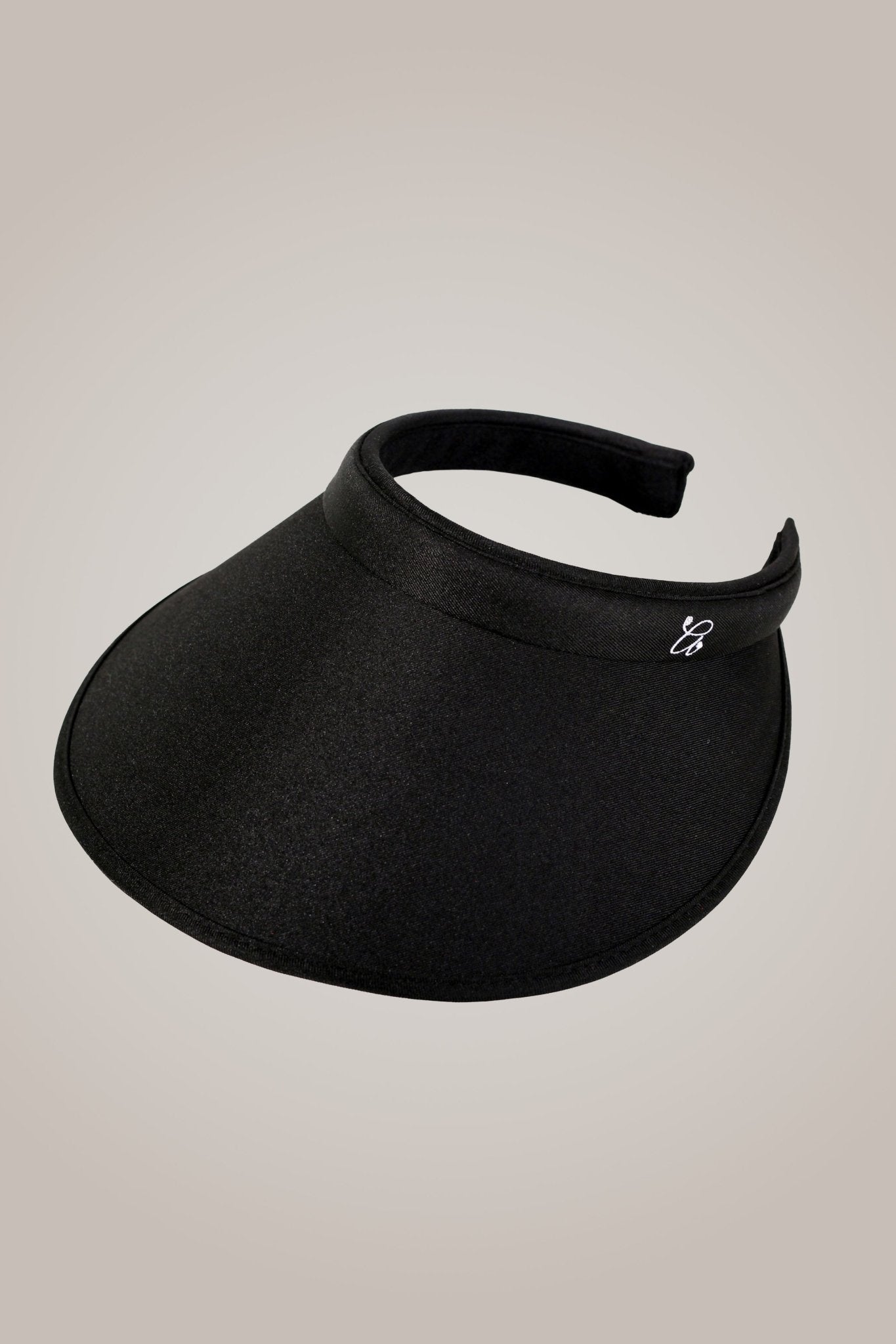 Black Wide Brim Slide On Visor - Club Rehab