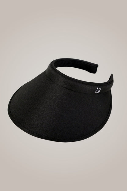 Black Wide Brim Slide On Visor - Club Rehab