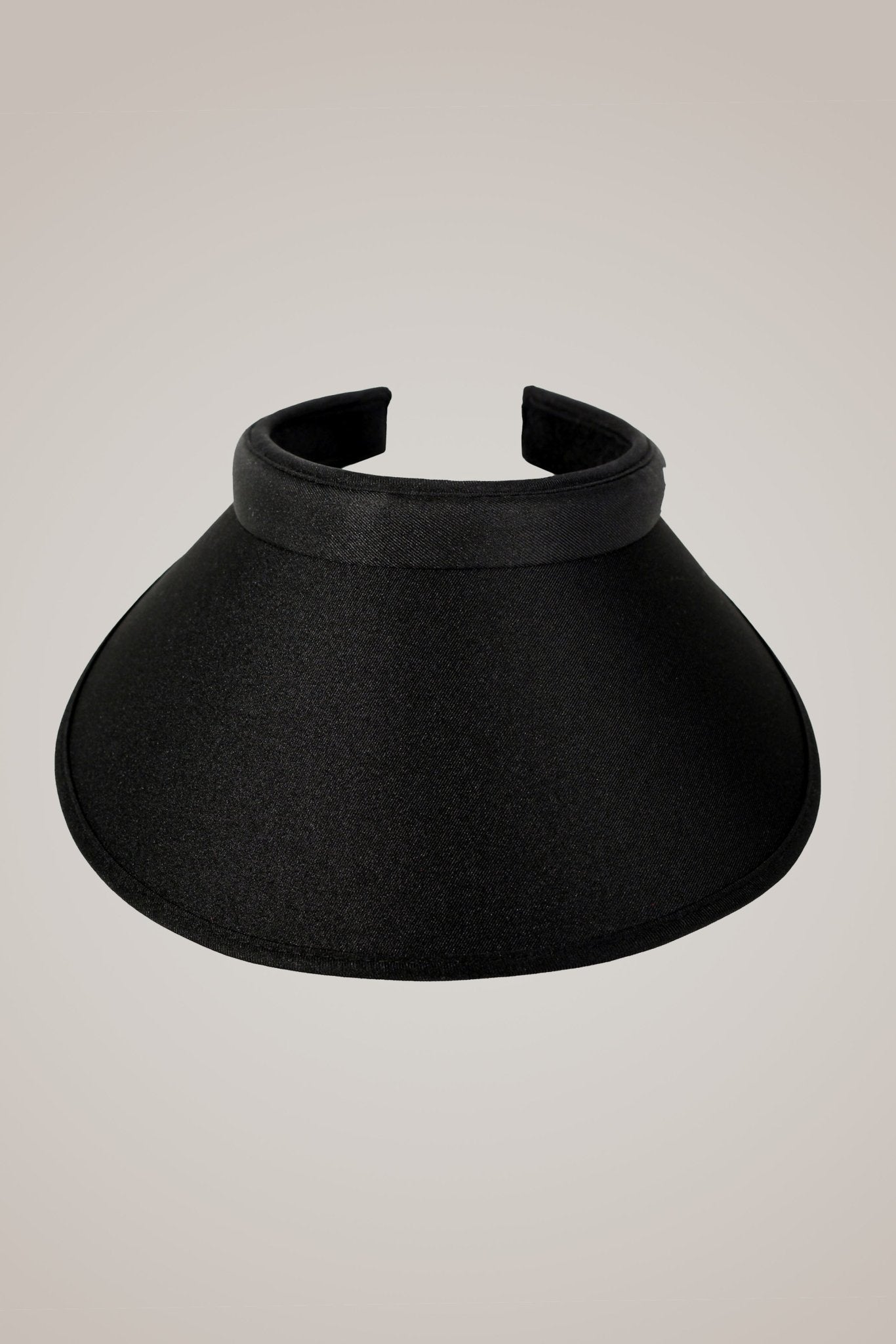 Black Wide Brim Slide On Visor - Club Rehab