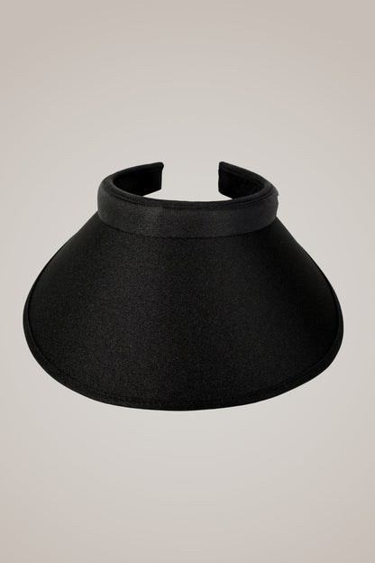 Black Wide Brim Slide On Visor - Club Rehab