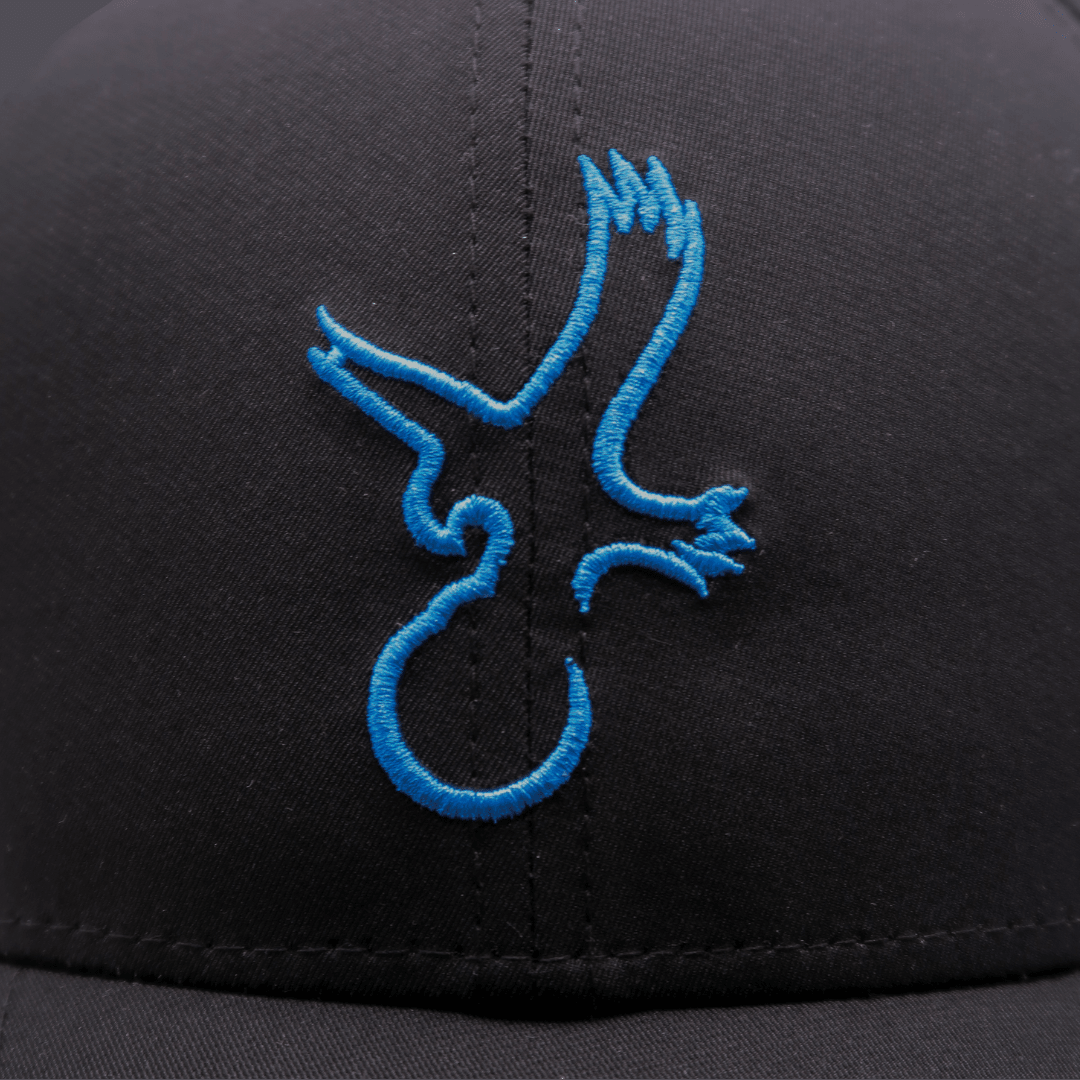 Black/Carolina Blue Eagle Performance Hat - Club Rehab