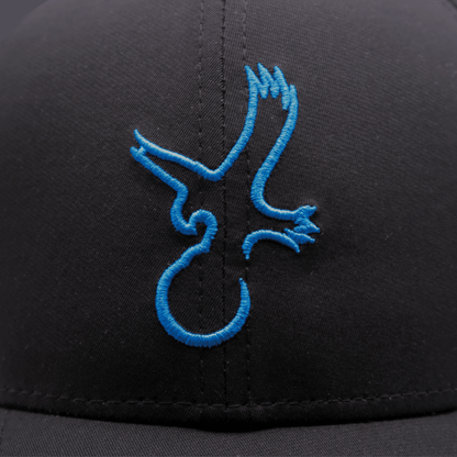 Black/Carolina Blue Eagle Performance Hat - Club Rehab