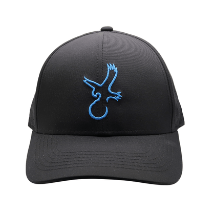 Black/Carolina Blue Eagle Performance Hat - Club Rehab