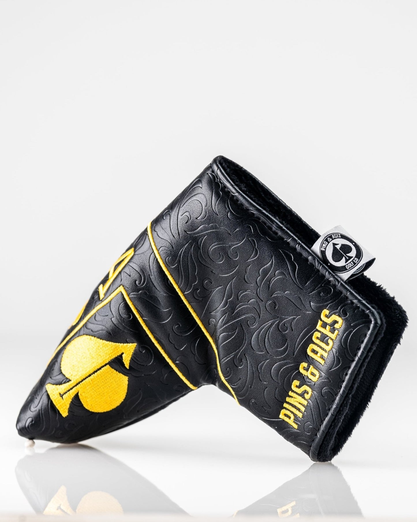 Black/Gold Ace of Spades - Blade Putter Cover - Club Rehab
