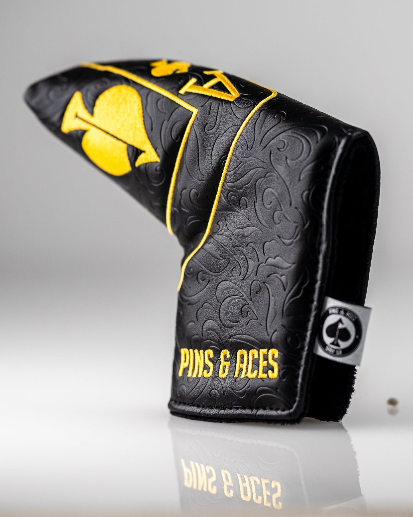Black/Gold Ace of Spades - Blade Putter Cover - Club Rehab