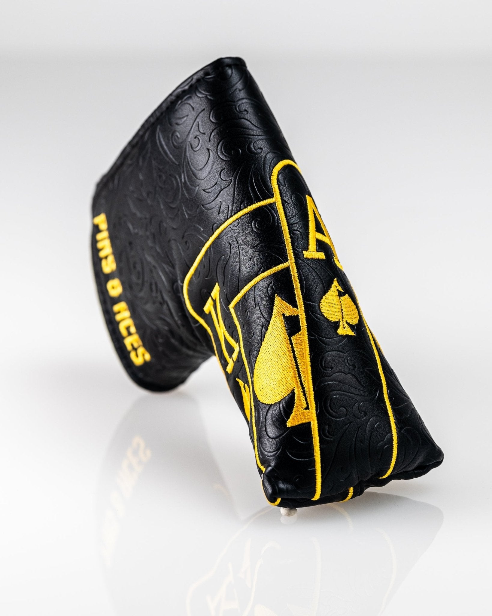Black/Gold Ace of Spades - Blade Putter Cover - Club Rehab