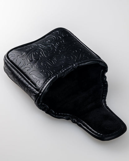 Black/Gold Ace of Spades - Mallet Putter Cover - Club Rehab
