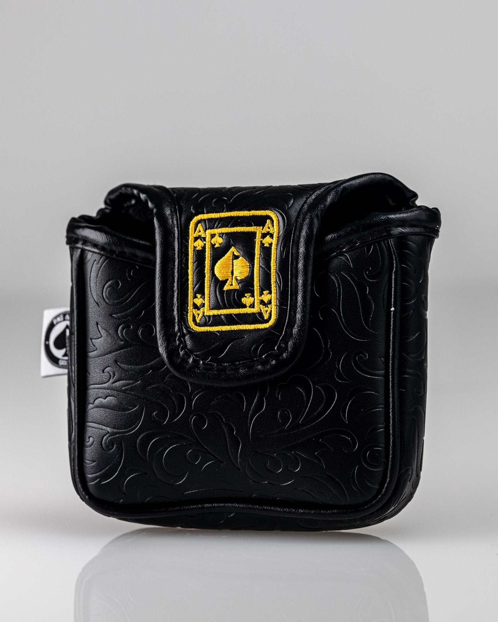 Black/Gold Ace of Spades - Mallet Putter Cover - Club Rehab