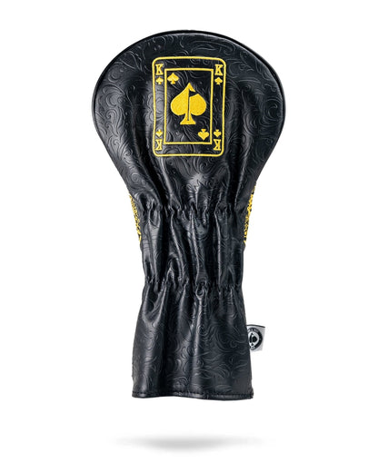 Black/Gold King of Spades - Driver Cover - Club Rehab