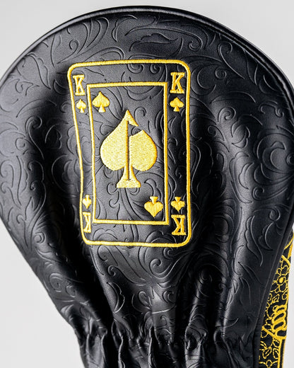 Black/Gold King of Spades - Driver Cover - Club Rehab