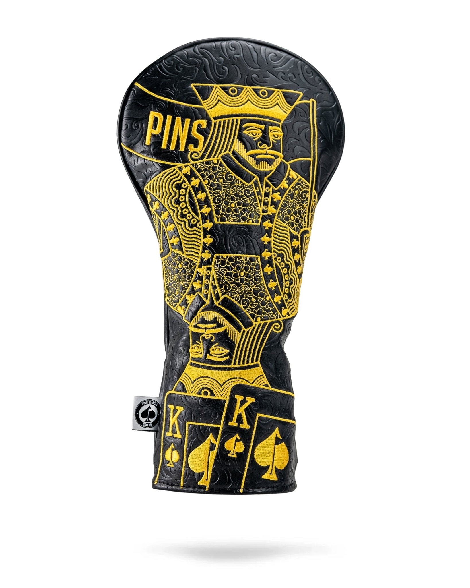 Black/Gold King of Spades - Driver Cover - Club Rehab