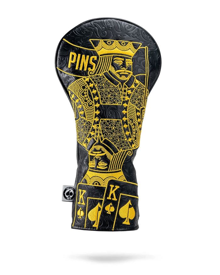 Black/Gold King of Spades - Driver Cover - Club Rehab