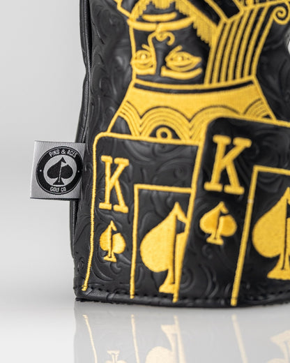 Black/Gold King of Spades - Driver Cover - Club Rehab