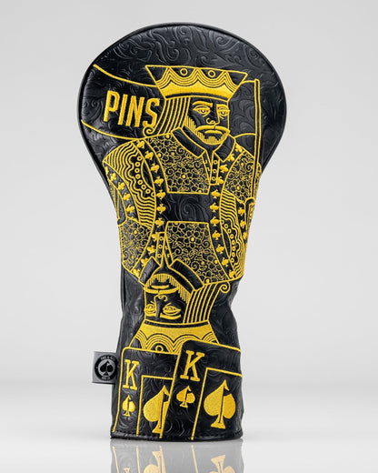 Black/Gold King of Spades - Driver Cover - Club Rehab
