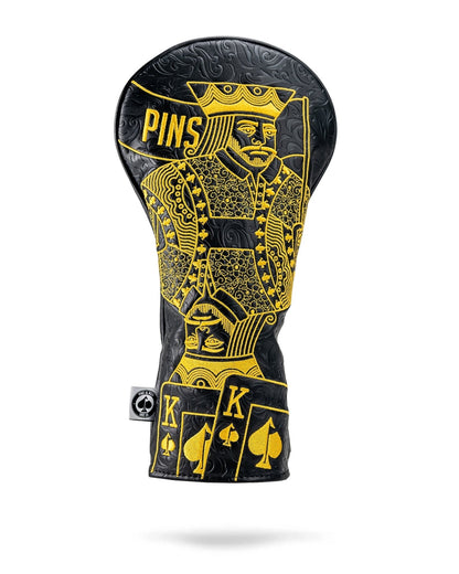 Black/Gold King of Spades - Driver Cover - Club Rehab