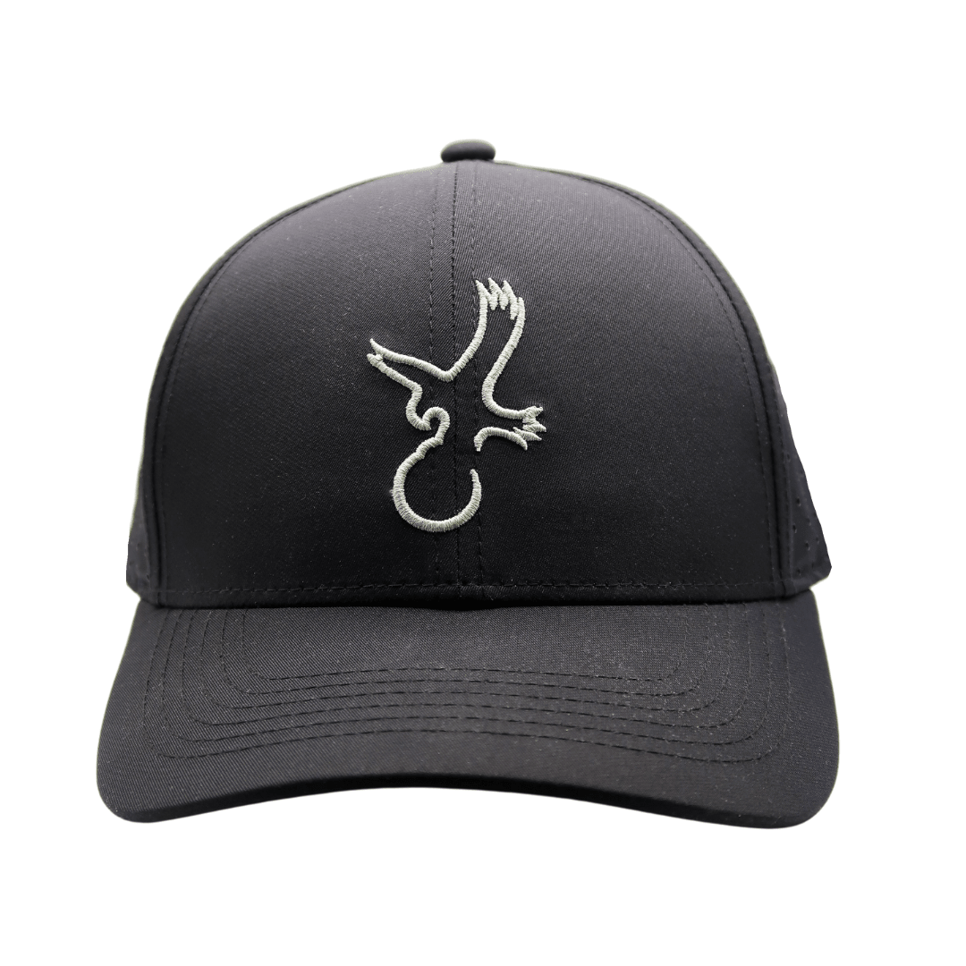 Black/Grey Eagle Performance Hat - Club Rehab