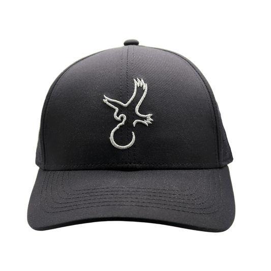 Black/Grey Eagle Performance Hat - Club Rehab