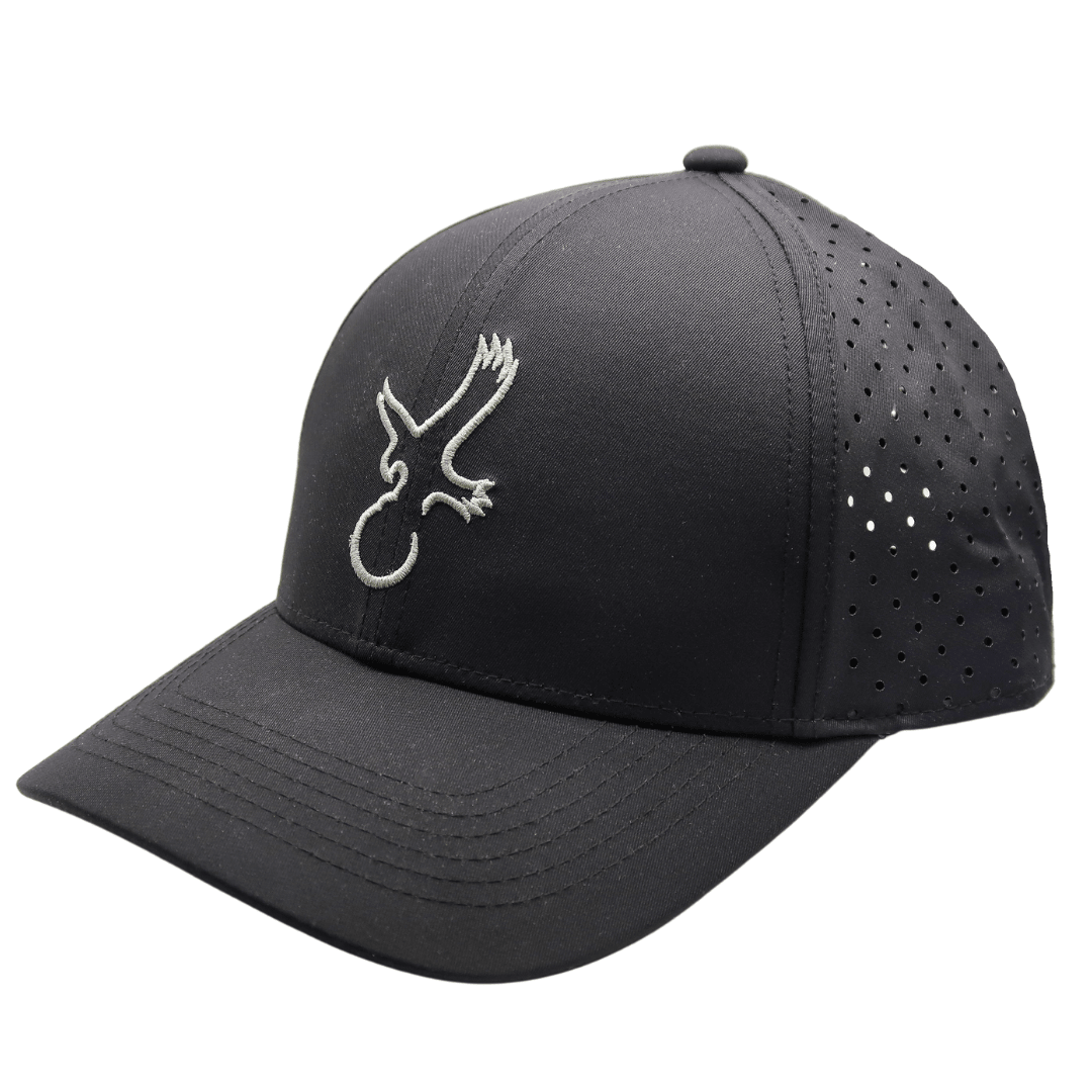 Black/Grey Eagle Performance Hat - Club Rehab