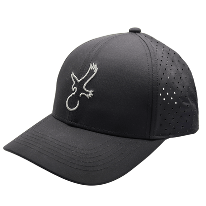 Black/Grey Eagle Performance Hat - Club Rehab