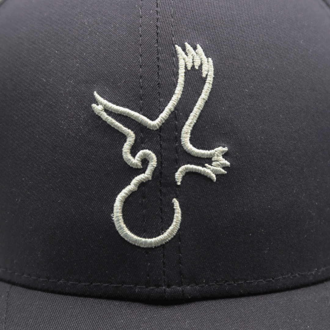 Black/Grey Eagle Performance Hat - Club Rehab