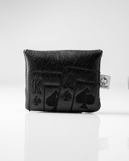 Blackout Ace of Spades - Center Shaft Mallet Putter Cover - Club Rehab