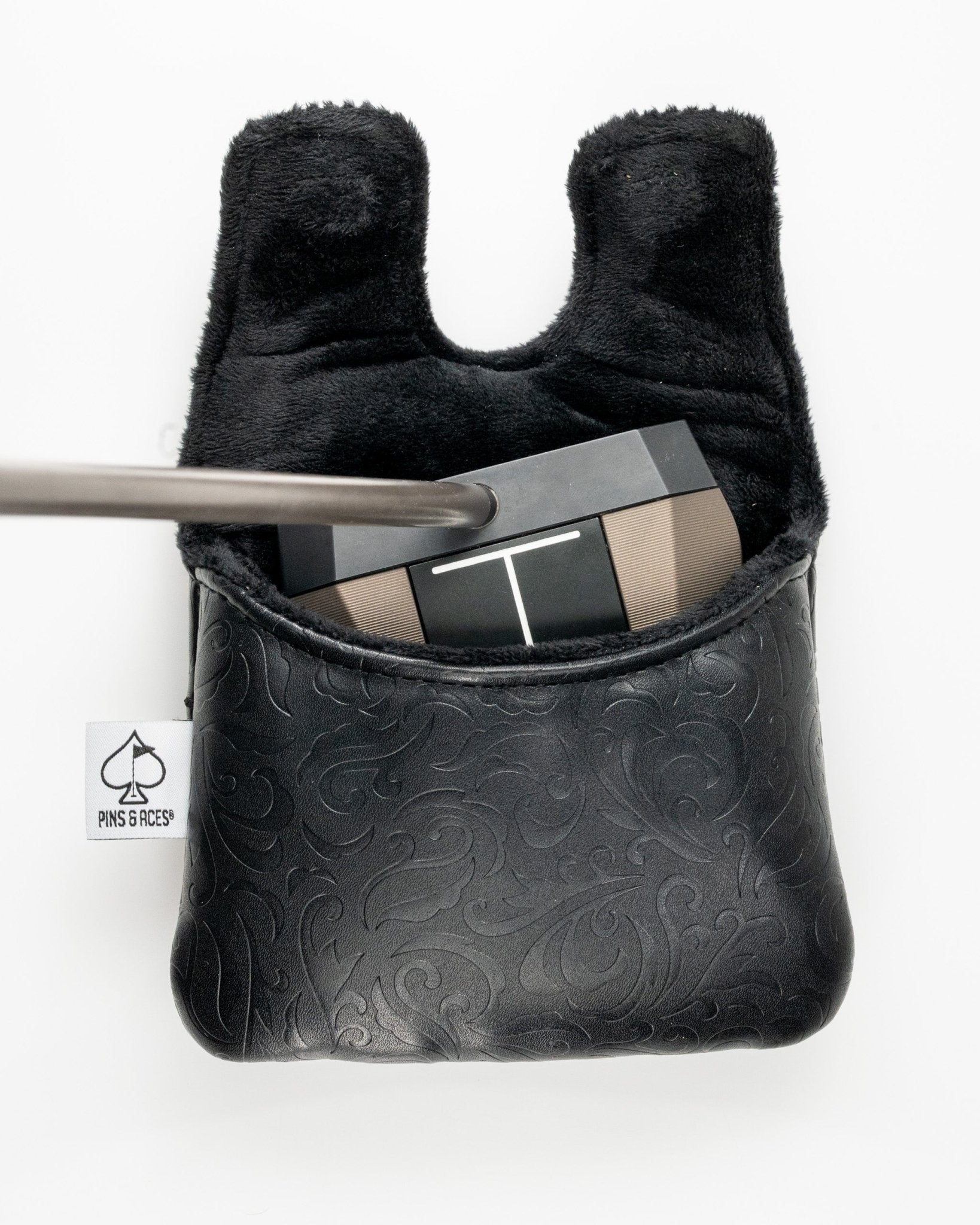 Blackout Ace of Spades - Center Shaft Mallet Putter Cover - Club Rehab