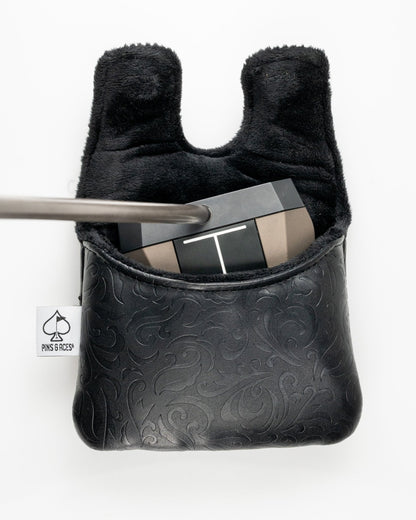 Blackout Ace of Spades - Center Shaft Mallet Putter Cover - Club Rehab