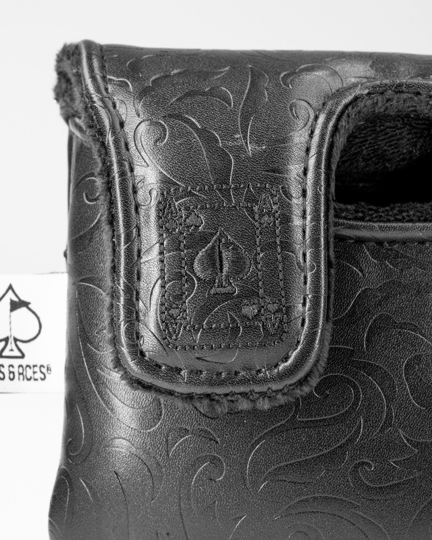 Blackout Ace of Spades - Center Shaft Mallet Putter Cover - Club Rehab