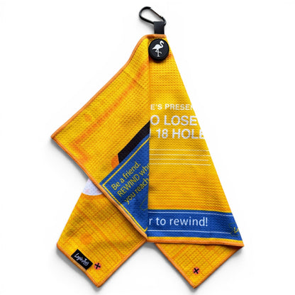 Block Party Golf Towel | 24” x 16” Microfiber Towel | Magnetic Clip & Carabiner | Premium Golf Accessory - Club Rehab