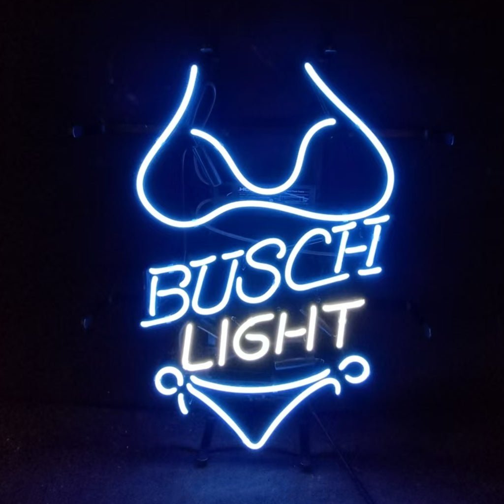 Blue Bikini Sets Busch Light Neon Light Sign - Club Rehab