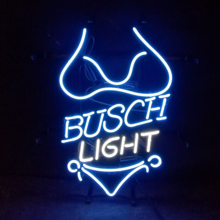 Blue Bikini Sets Busch Light Neon Light Sign - Club Rehab