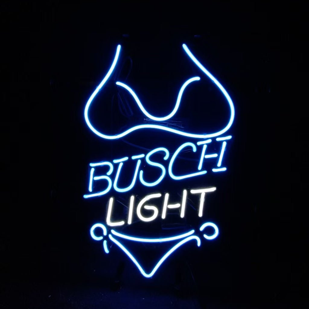 Blue Bikini Sets Busch Light Neon Light Sign - Club Rehab