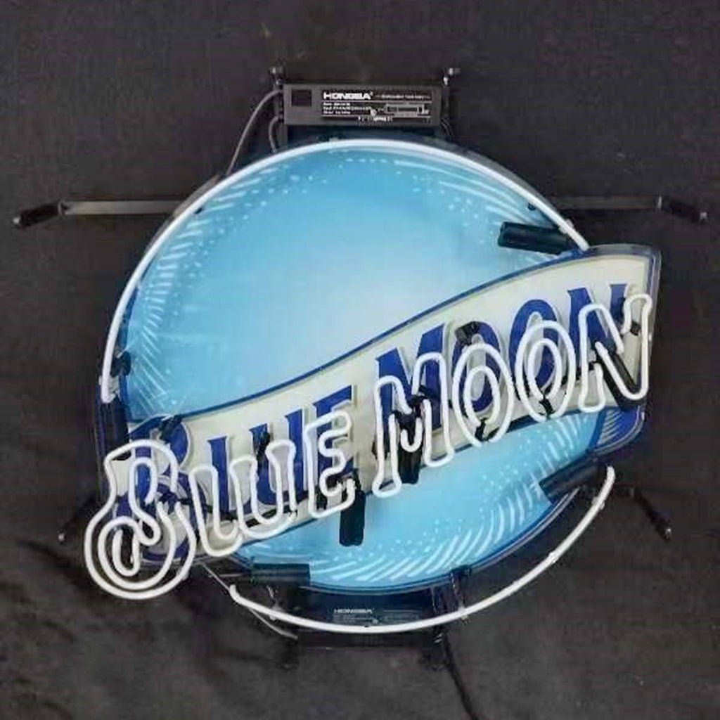 Blue Moon Beer Logo Neon Signs - Club Rehab