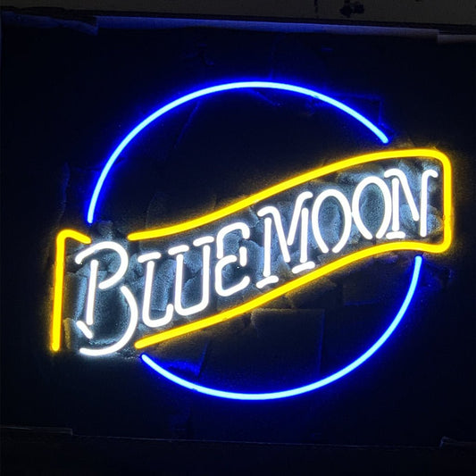 Blue Moon Beer Neon Light Sign - Club Rehab