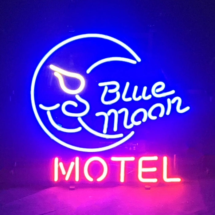 Blue Moon Motel Neon Sign Light - Club Rehab