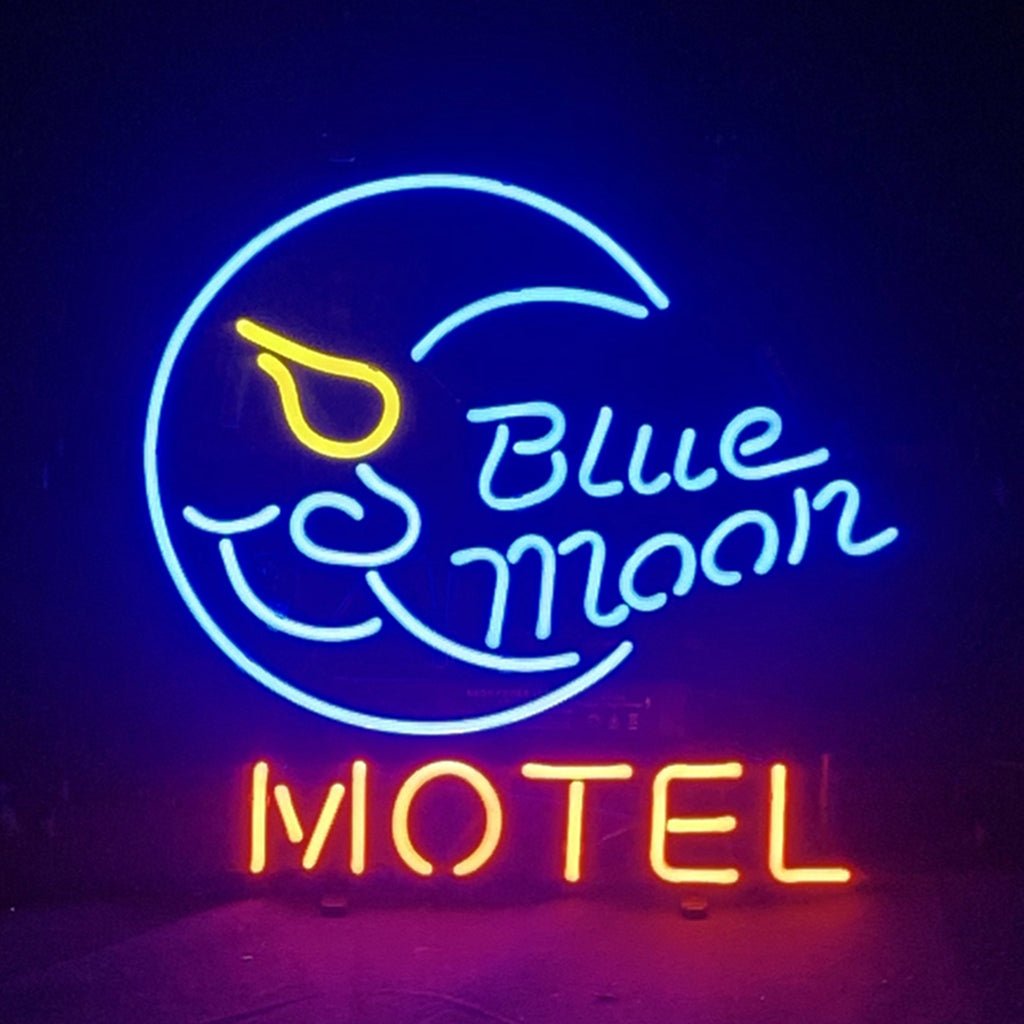 Blue Moon Motel Neon Sign Light - Club Rehab