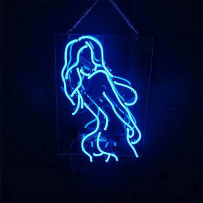 Blue Sexy Girl Live Nudes Neon_Signs Light - Club Rehab