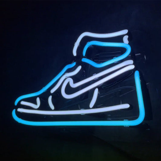 Blue Sneaker Neon Signs Light - Club Rehab