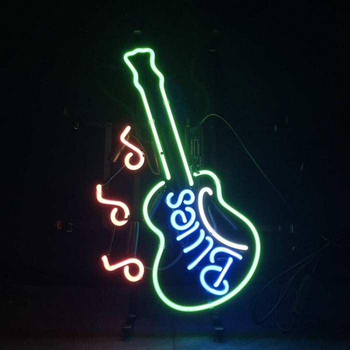 Blues Guitar Neon Signs Light - Club Rehab