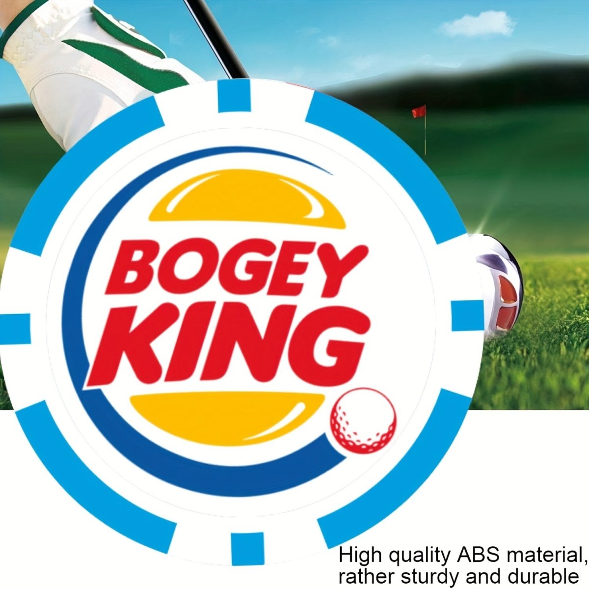 Bogey King Golf Ball Marker - Poker Chip Style - Club Rehab - Golf Ball MarkerBogey King Golf Ball Marker - Poker Chip Style