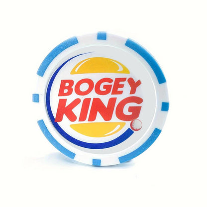 Bogey King Golf Ball Marker - Poker Chip Style - Club Rehab - Golf Ball Marker45376797049024