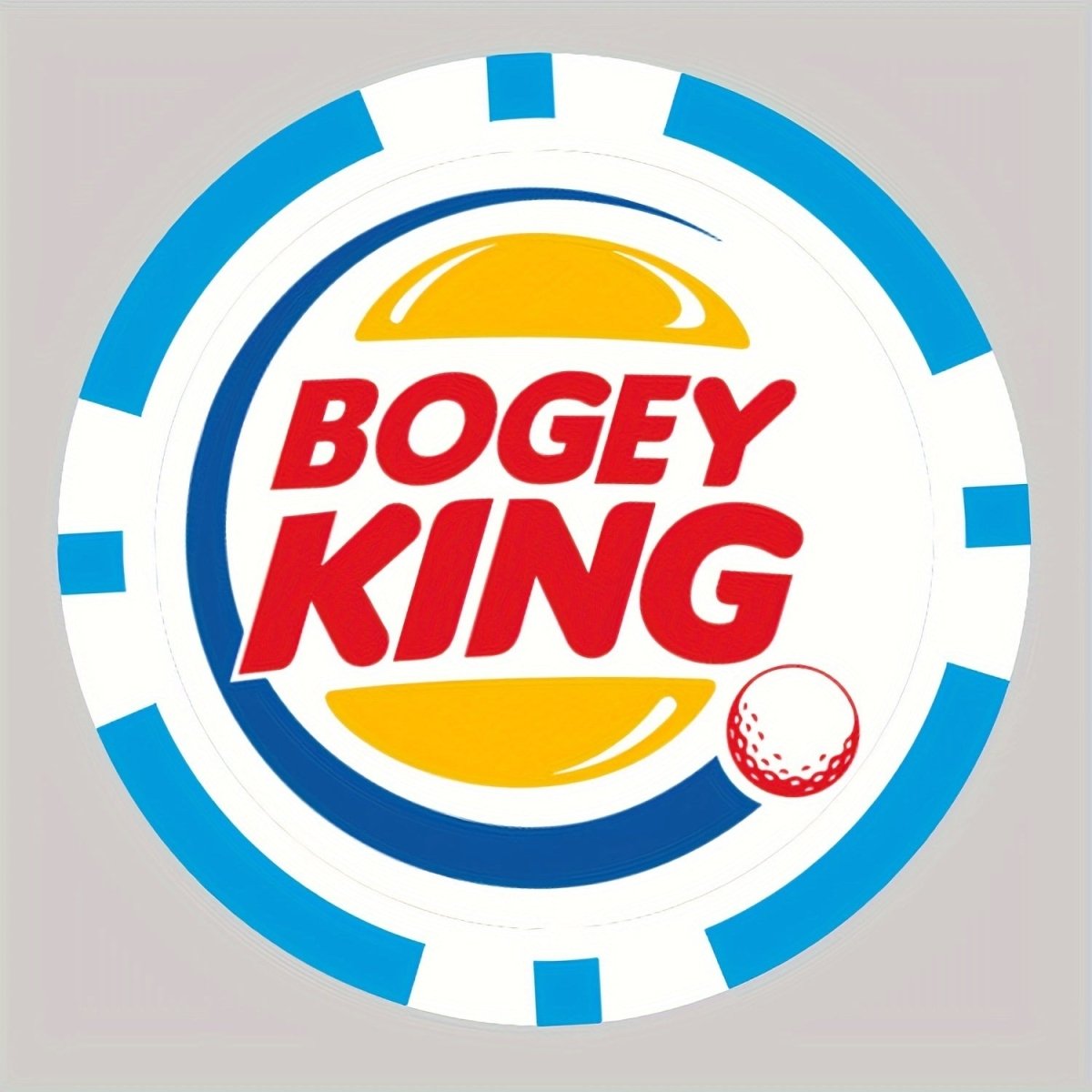 Bogey King Golf Ball Marker - Poker Chip Style - Club Rehab - Golf Ball MarkerBogey King Golf Ball Marker - Poker Chip Style