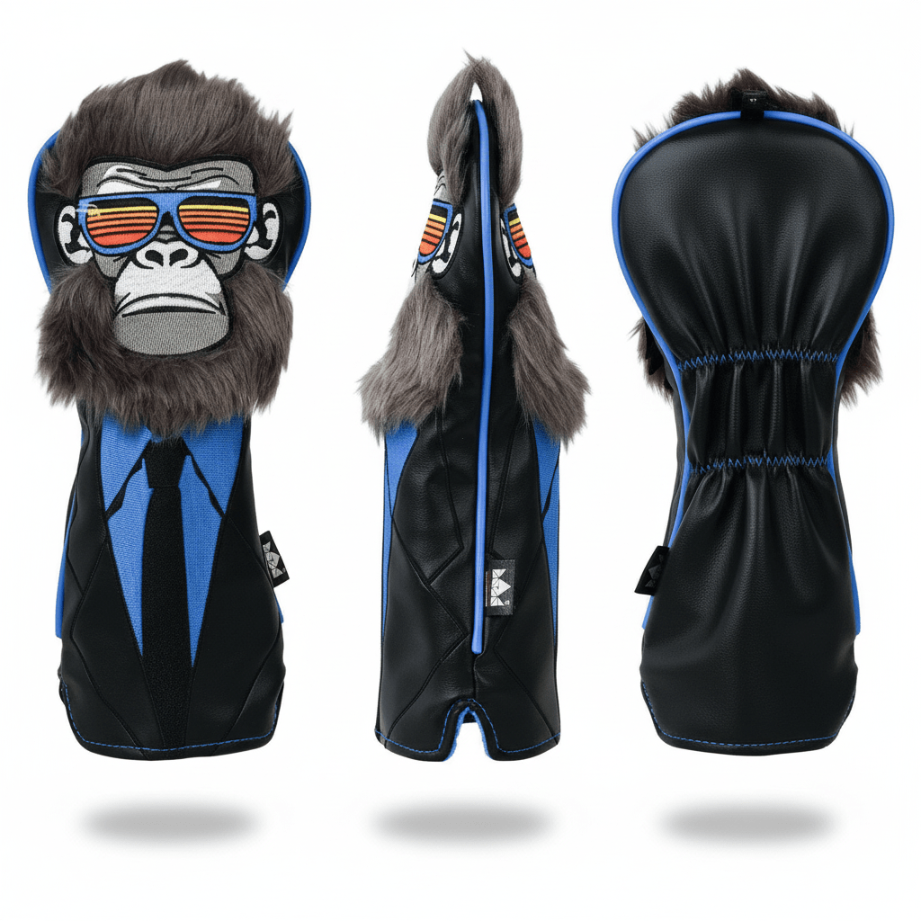 Boss Gorilla Driver Headcover – Executive Edition - Hybrid (2,3,4,5,6,UT) - Club Rehab