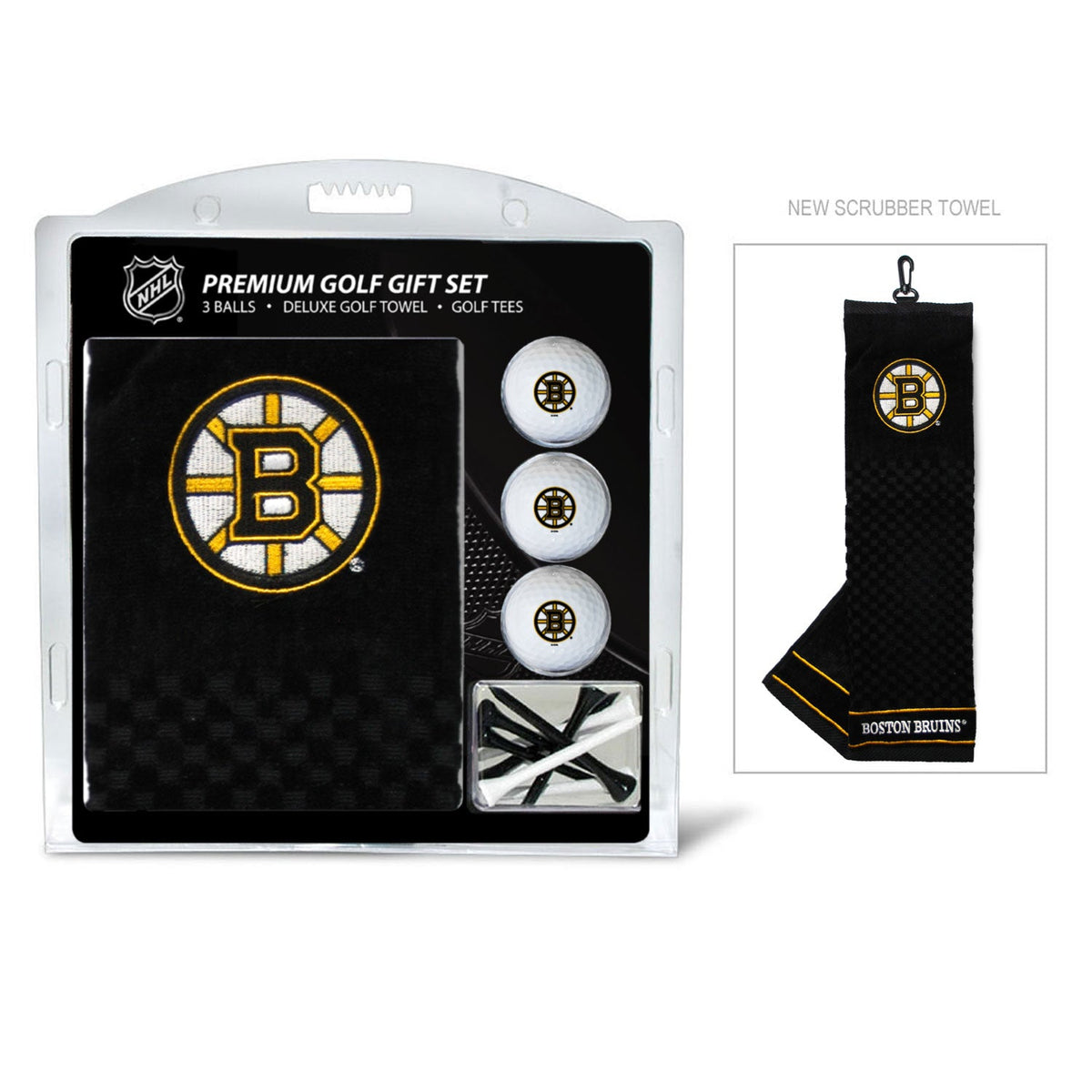 Boston Bruins Embroidered Towel Golf Gift Set