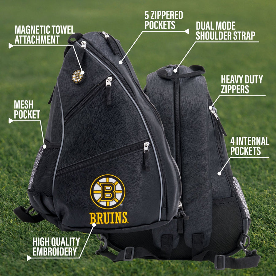 boston bruins pu leather backpack feature guide