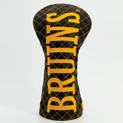 Boston Bruins solid driver quilted golf headcover