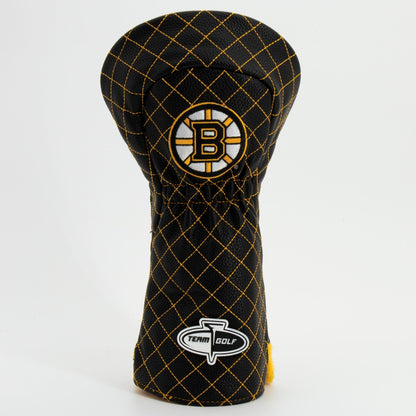 Boston Bruins solid driver quilted golf headcover alternate view