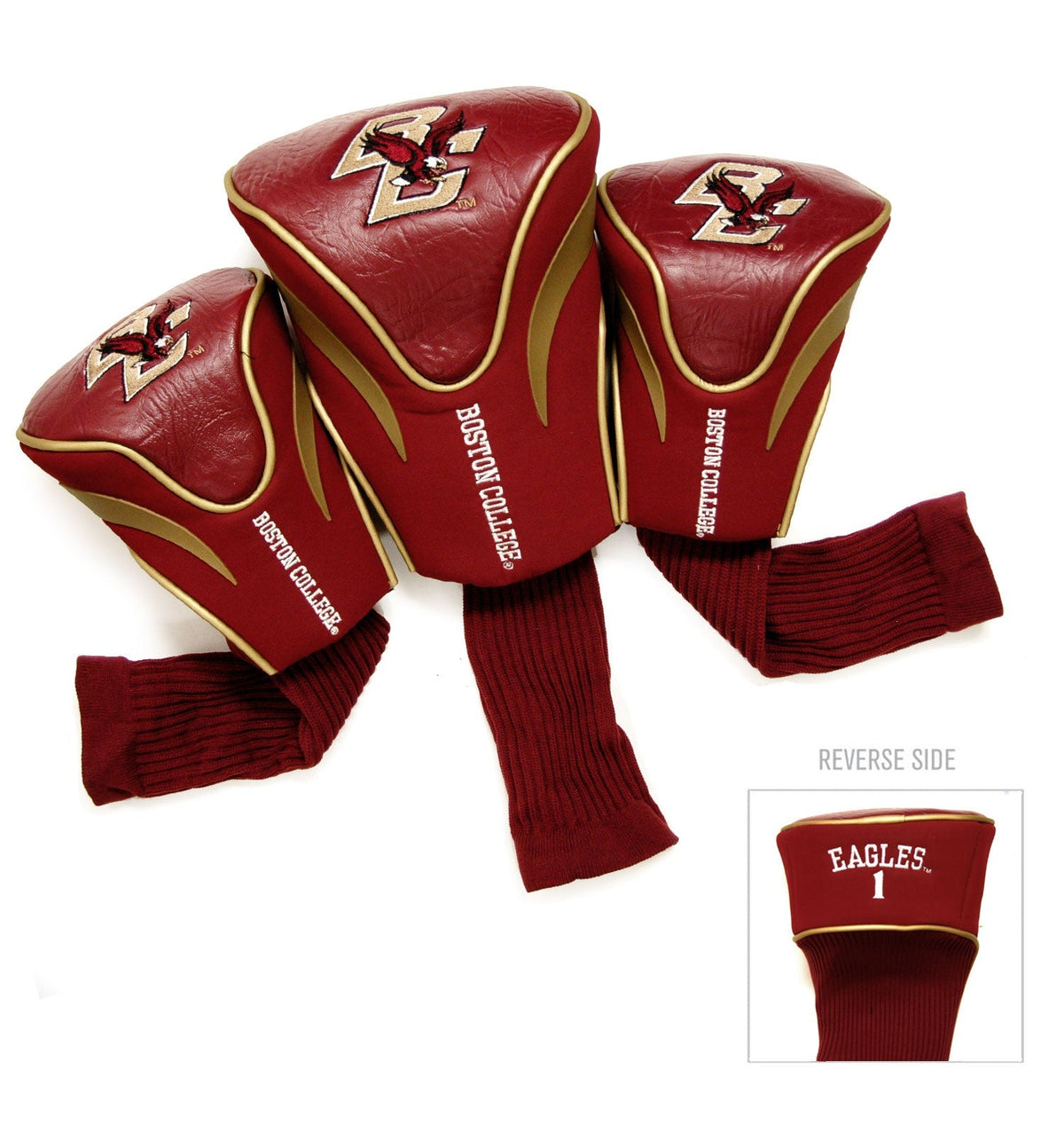 Boston College Eagles 3 Pack Contour Sock Headcovers - Club Rehab