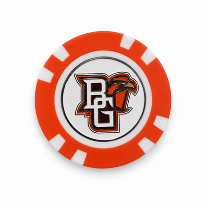 Bowling Green Falcons poker chip logo side